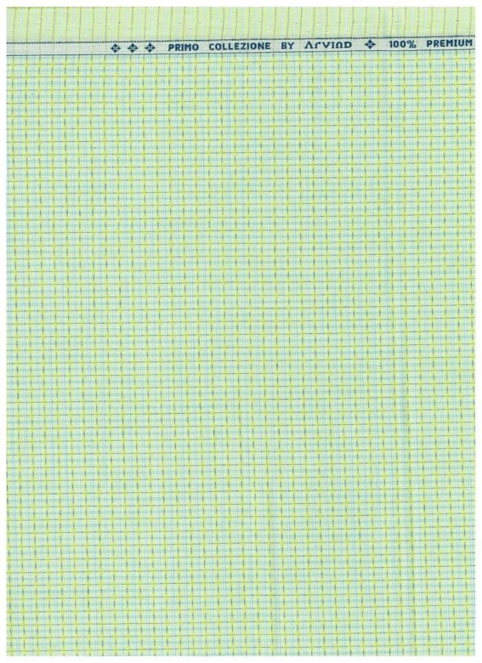 Arvind Green Tresca Cotton Shirting Fabric