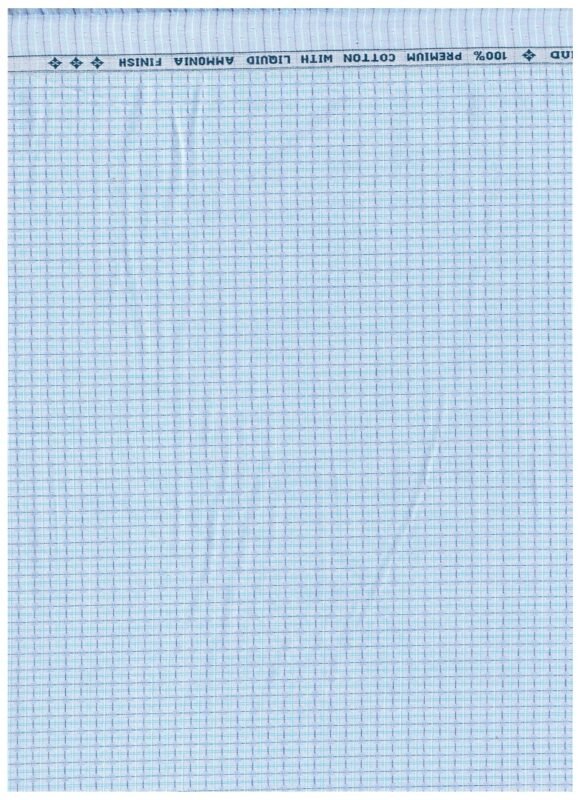 Arvind Blue Tresca Cotton Shirting Fabric