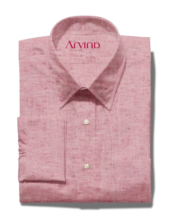 Arvind Tresca Cotton Pink Shirt