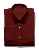 arvind cotton shirt maroon