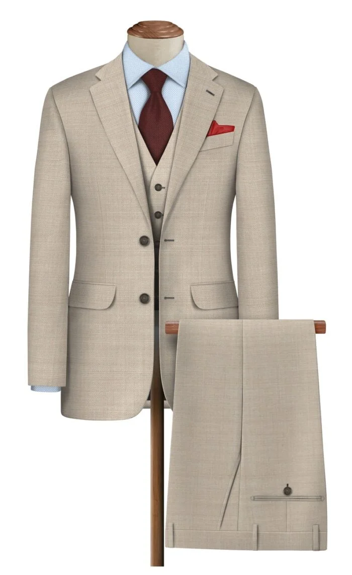 raymond suit beige