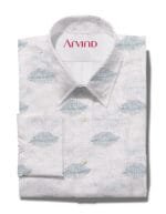 Arvind Jacquard White Shirt