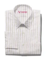 Arvind Striped White Shirt