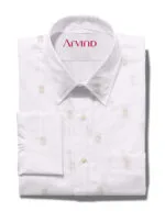 gini cotton shirt white dobby