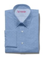 arvind cotton shirt sky blue