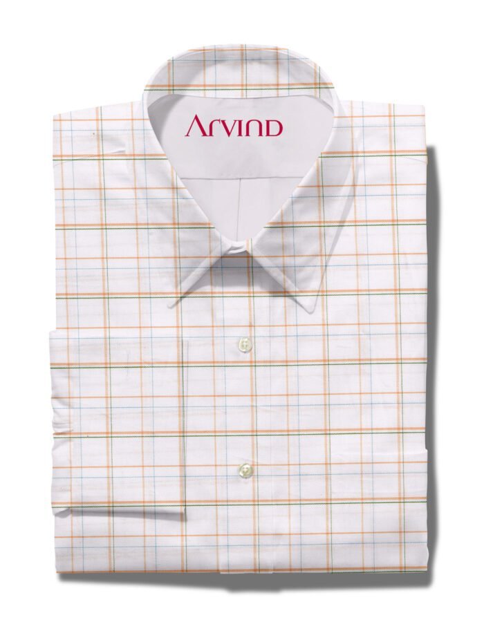 arvind cotton shirt checks