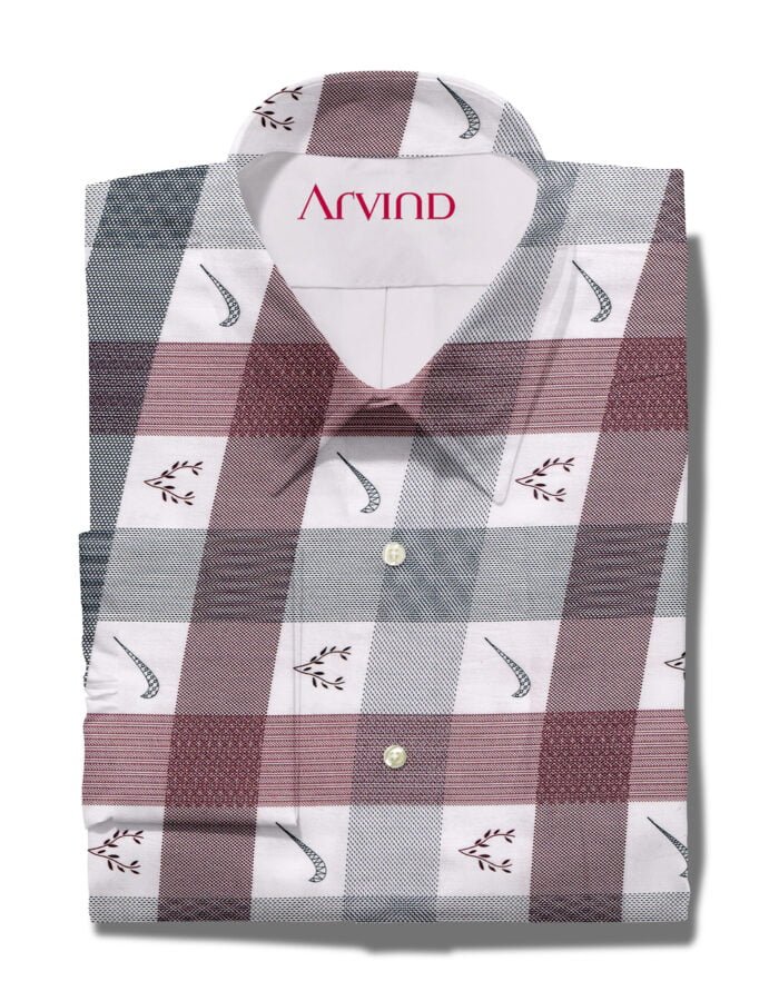 COTTON SHIRT DIGITAL PRINT CHECKS