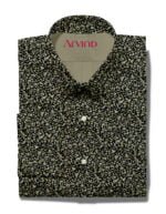COTTON SHIRT DIGITAL PRINT OLIVE GREEN