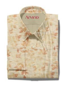 LINE SHIRT BEIGE PRINT