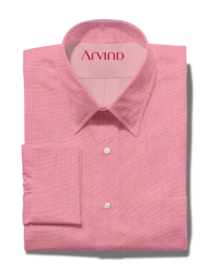 ARVIND COTTON SHIRT-PINK