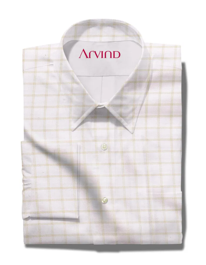 ARVIND COTTON SHIRT-BEIGE