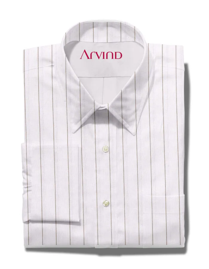 ARVIND COTTON SHIRT-WHITE