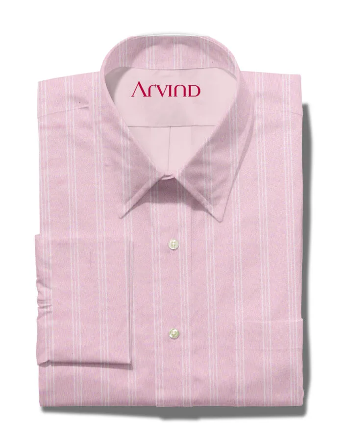 ARVIND COTTON SHIRT-PINK