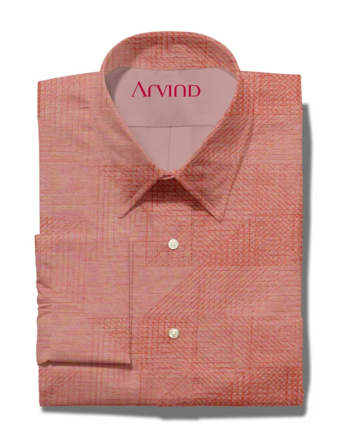 ARVIND COTTON SHIRTING - ORANGE