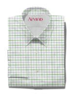 ARVIND COTTON SHIRT GREEN CHECK