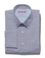 PEE GEE COTTON PRINTED SHIRT - BLUE