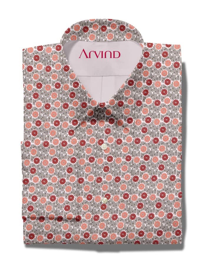 ARVIND COTTON PRINTED SHIRT