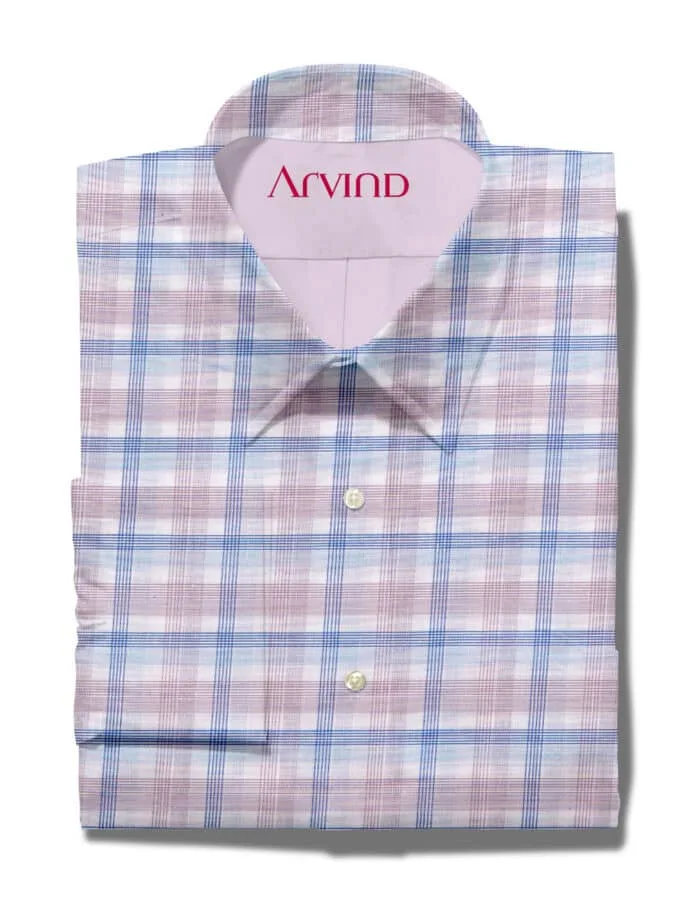 ARVIND COTTON SHIRT - BLUE