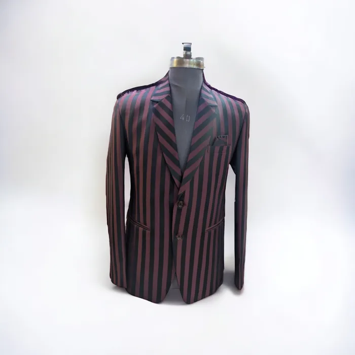 red black stripe blazer