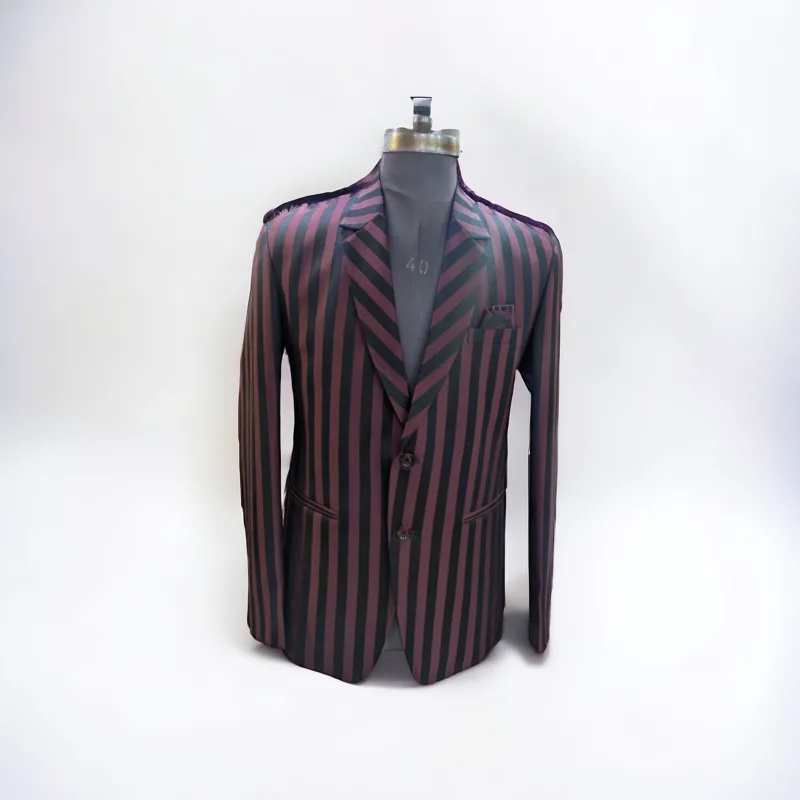 red black stripe blazer