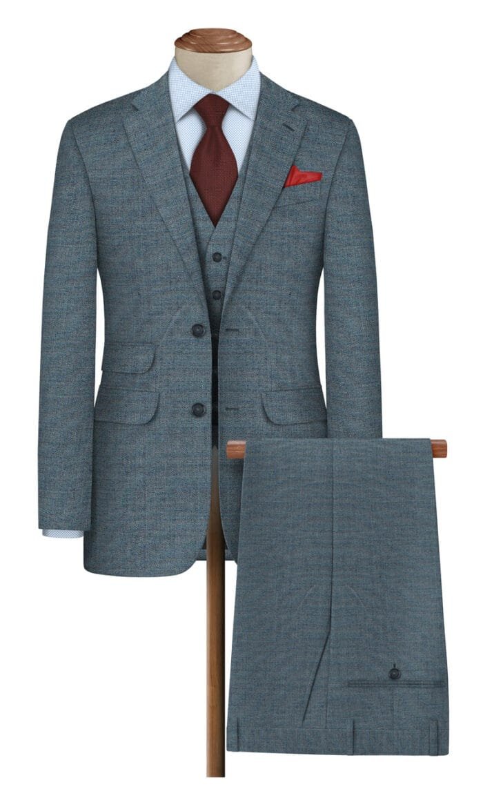 Raymond Super 120's Polywool Grey Suit Fabric