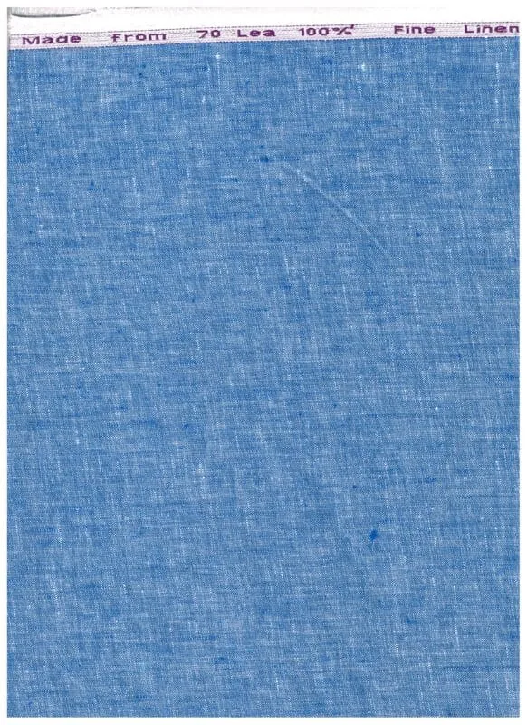 Arvind Blue 70 lea Linen Shirting Fabric