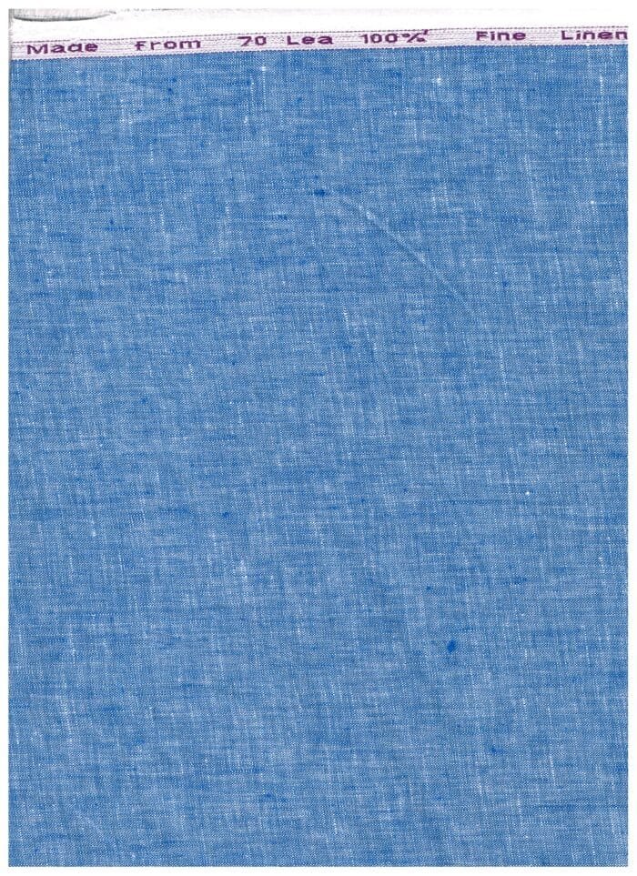 Arvind Blue 70 lea Linen Shirting Fabric