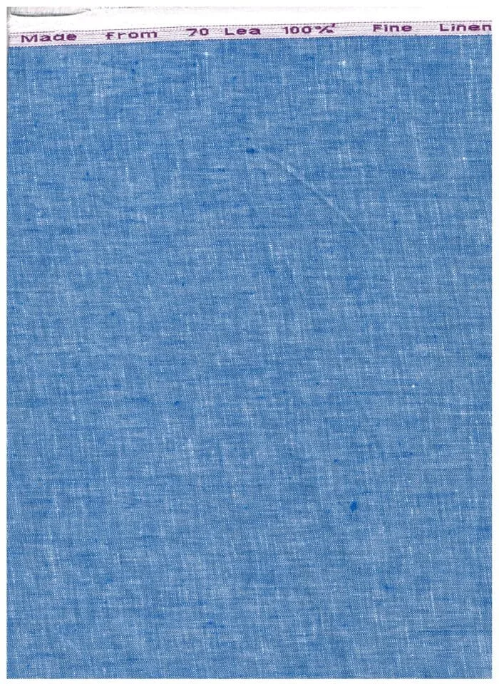 Arvind Blue 70 lea Linen Shirting Fabric