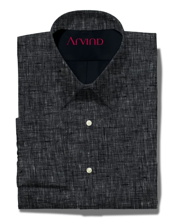 Arvind Grey 70 lea linen shirt