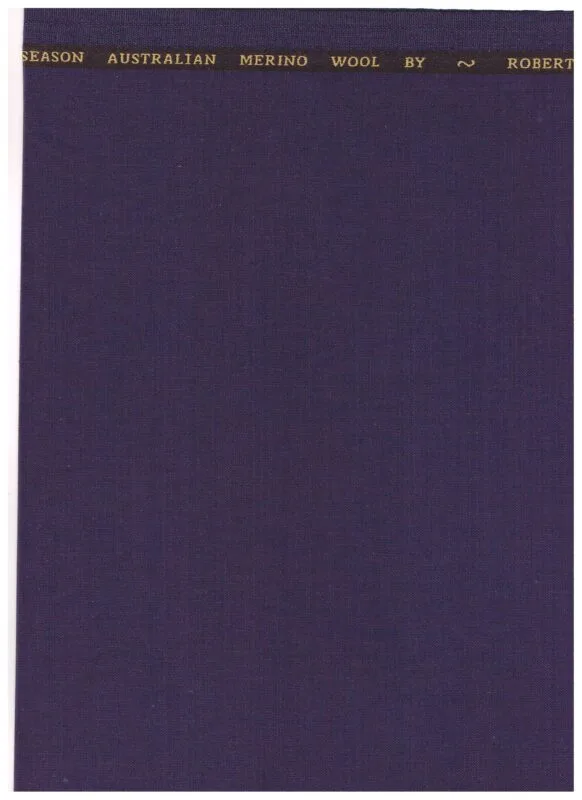 Roberto Cavali 140's Matte Purple Italian Polywool Suiting fabric