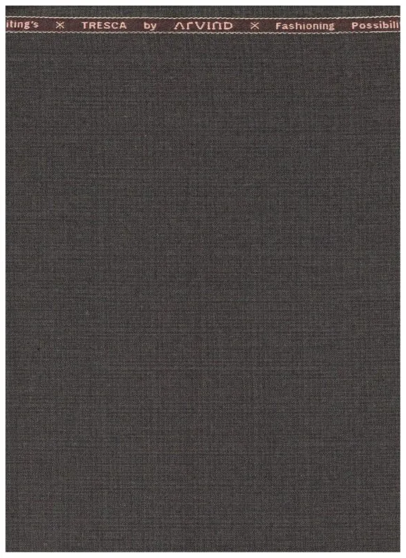 Arvind Cocoa Brown polyviscose Suiting Fabric