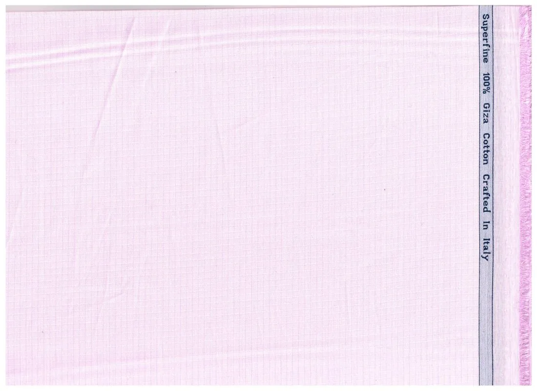 Arvind Primante Micro checks pink Shirting Fabric