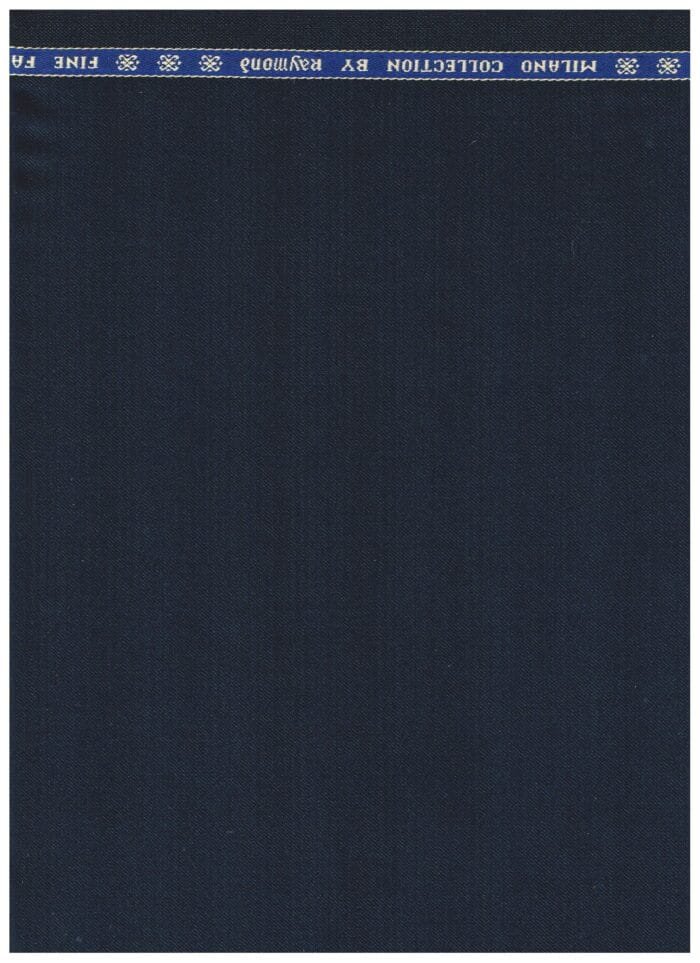 Raymond 70's Navy Blue Polywool Suiting Fabric