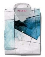 Arvind Digital Printed Blue cotton shirt
