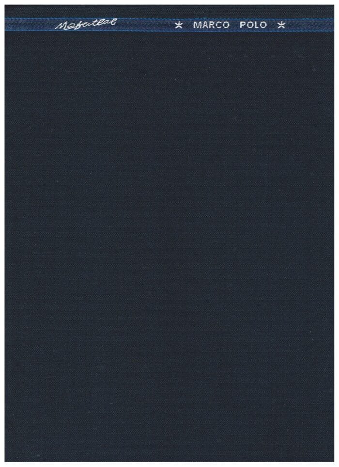 Mafatlal Dark Slate Blue Polywool Suiting Fabric