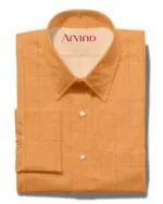 Arvind Tresca Orange Cotton Shirt