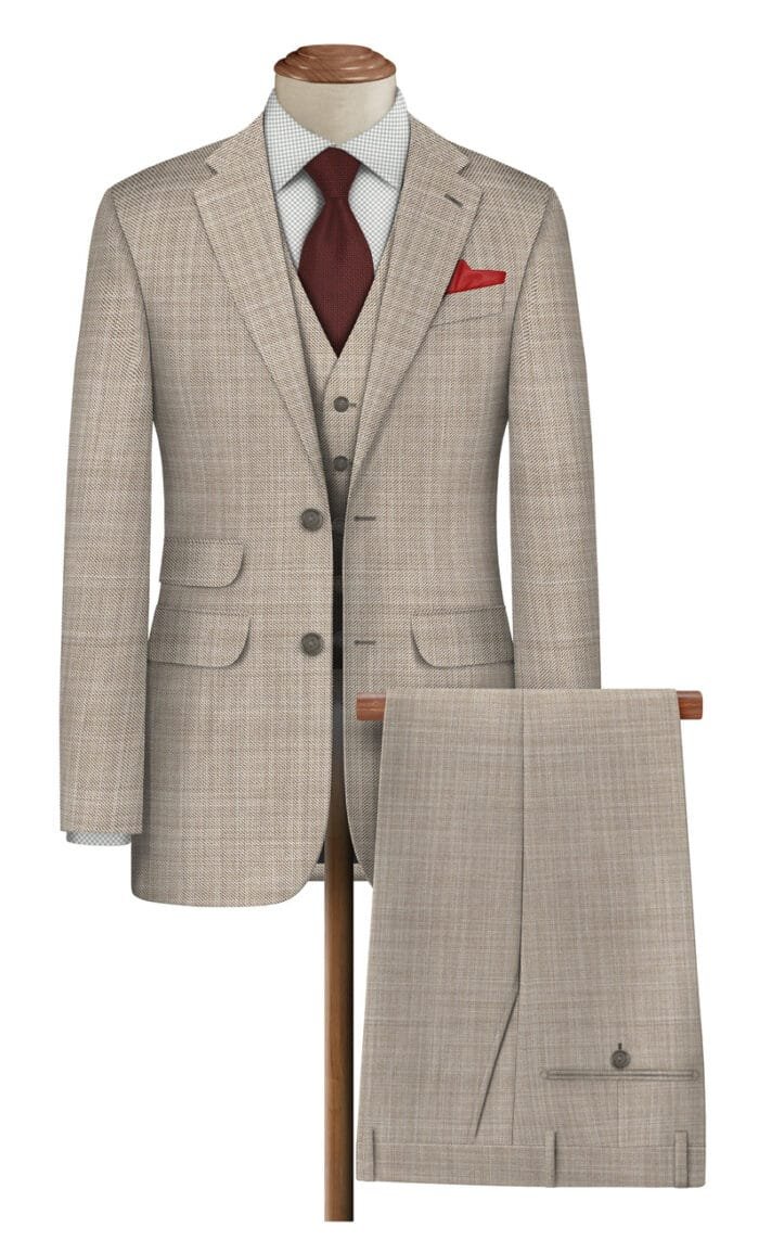 Raymond TR Beige Suiting fabric