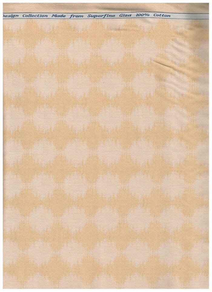 Arvind Light orange Cotton Shirting Fabric