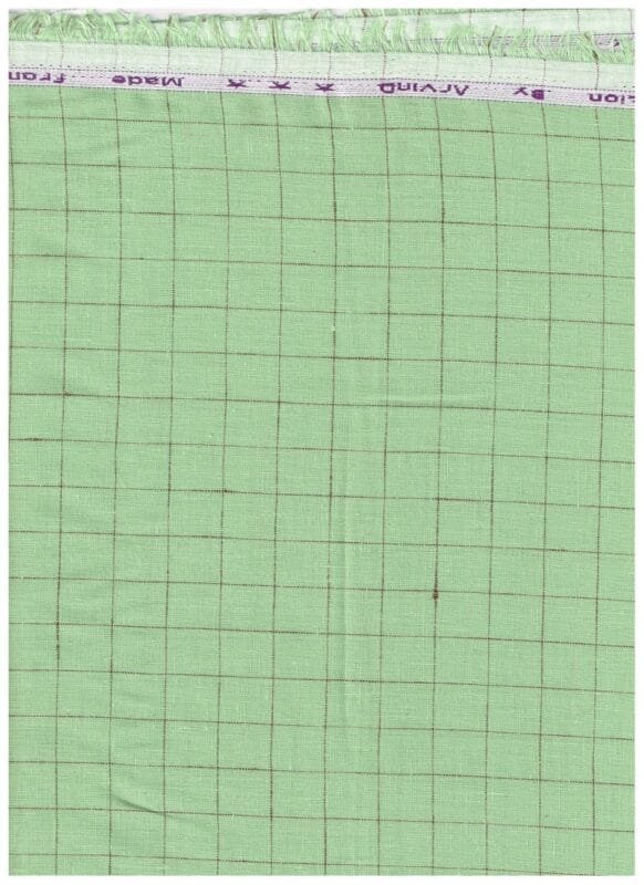 Arvind Tea Green Linen shirting Fabric