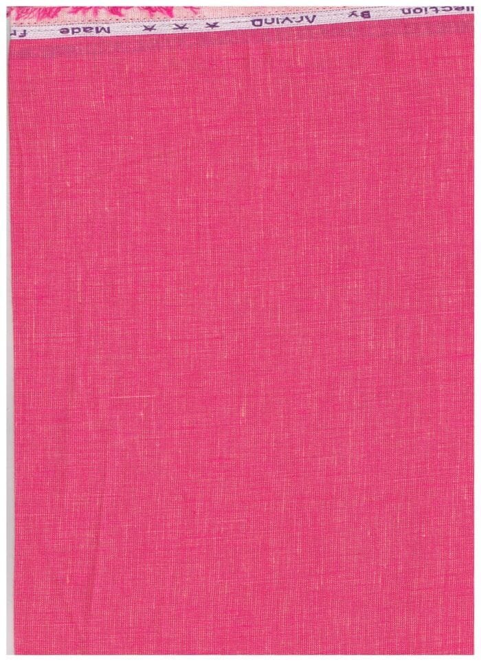 Arvind French Rose Linen Shirting Fabric