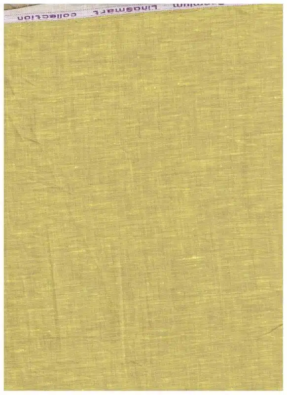 Arvind Hazelnut Yellow Linen Shirting Fabric