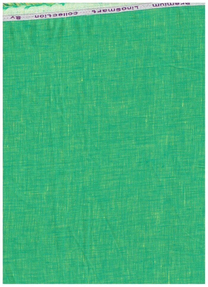 Arvind Green Linen Shirting Fabric