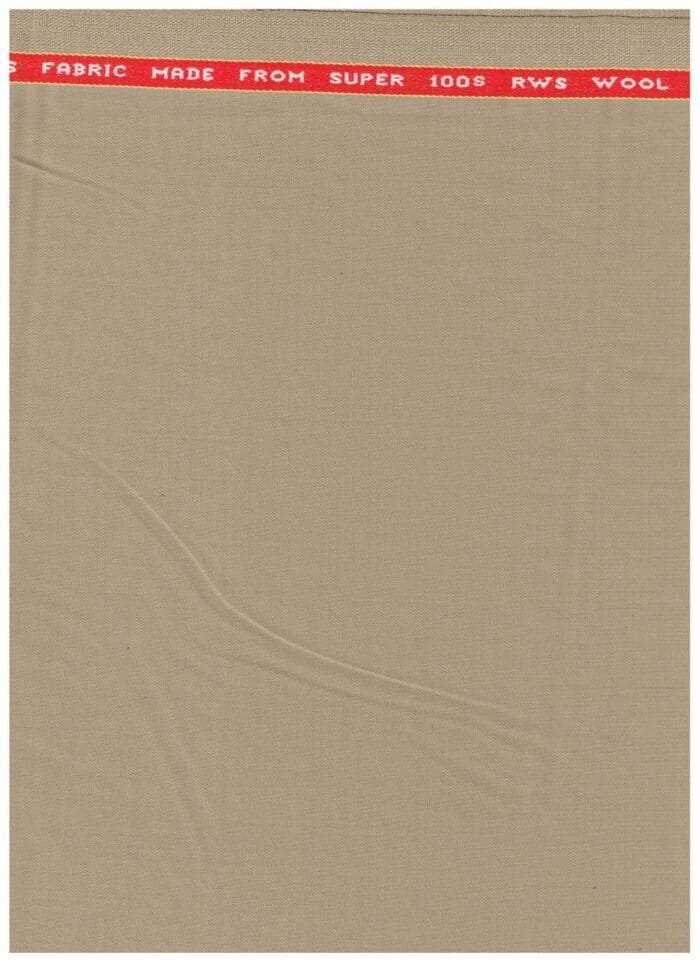 Raymond Beige Polywool Suiting Fabric