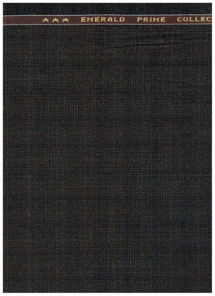 Raymond Polyviscose Brown Checks Suiting Fabric
