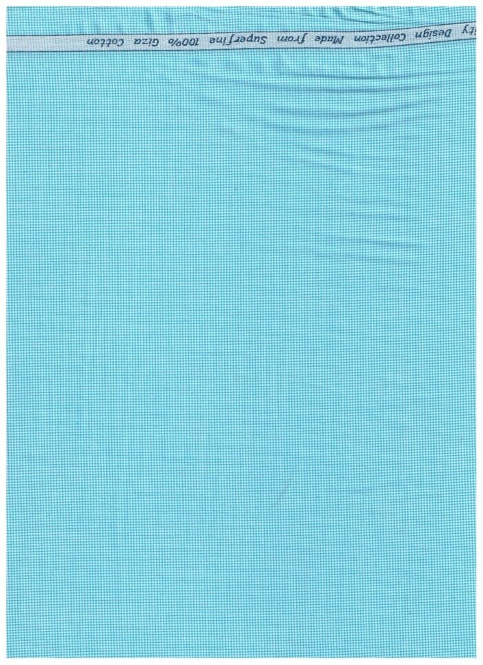Arvind Blue Micro Checks Shirting Fabric