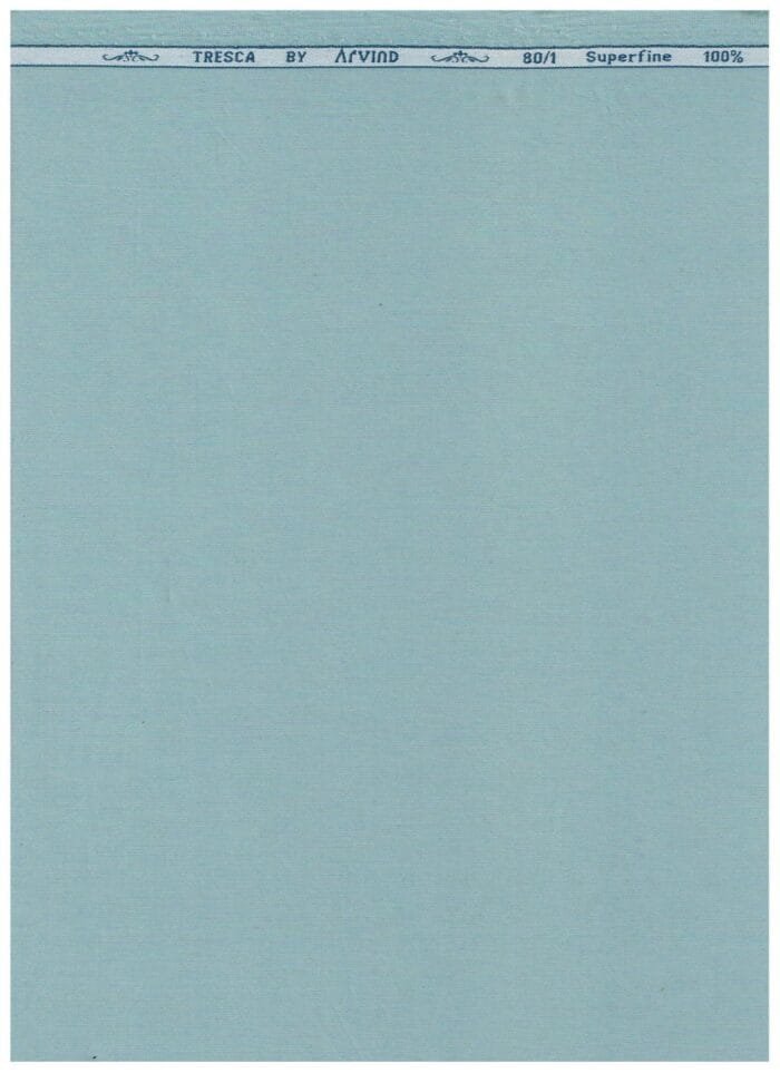 Arvind Morning Blue Zinia Shirting Fabric