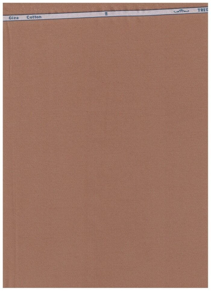 Arvind Saddle Brown zinia cotton shirting fabric