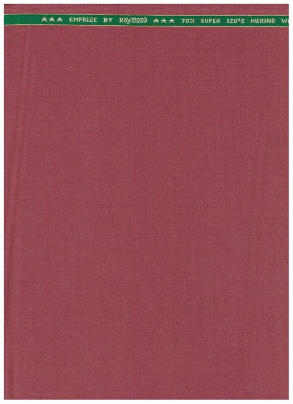 Raymond 120 Marron Pink Polywool Suiting Fabric