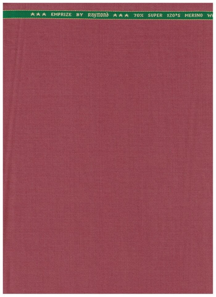 Raymond 120 Marron Pink Polywool Suiting Fabric