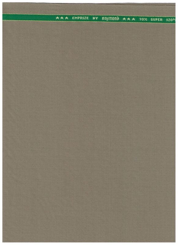 Raymond Olive khaki polywool Suiting Fabric